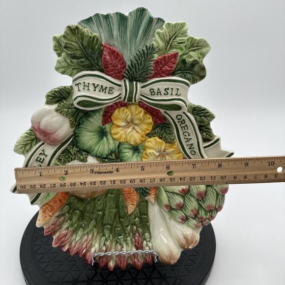 Fitz and Floyd Herb Garden Serving Plate 11" - Picture 3 of 7